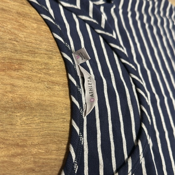 Athleta like new cold shoulder navy Heather grey stretchy soft knit midi dress - Picture 5 of 8